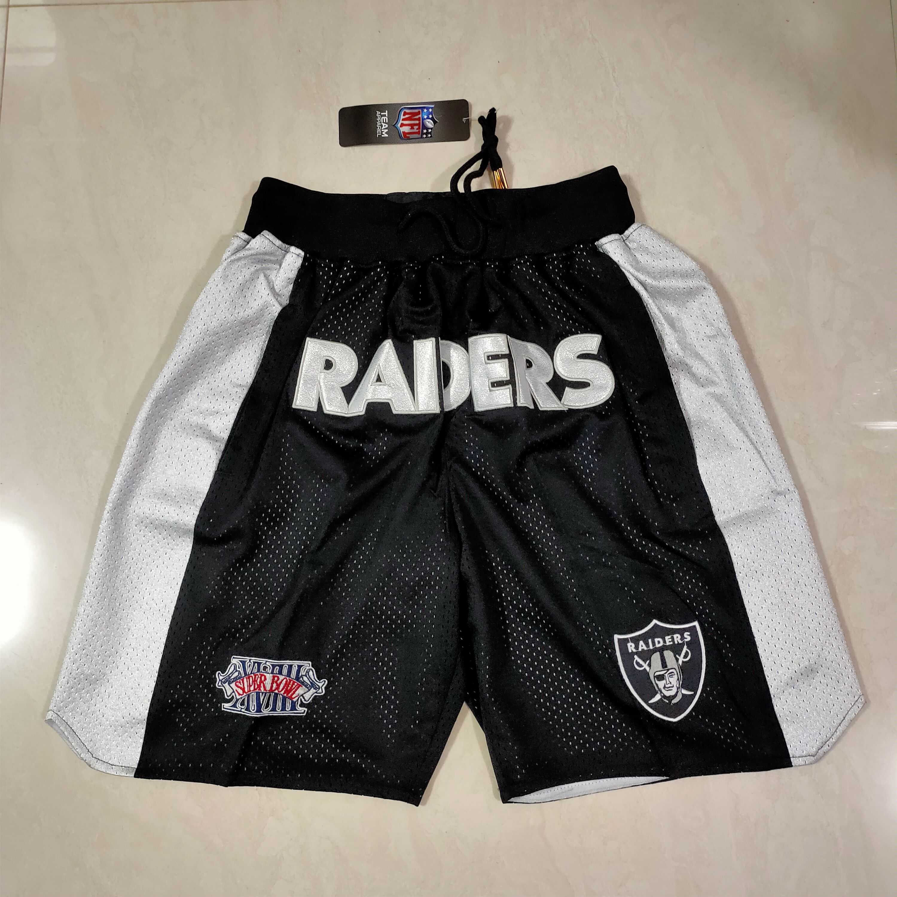 Men NFL 2021 Oakland Raiders Black Shorts